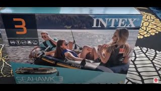 Unboxing my 3Person Inflatable Boat  Intex Seahawk 3 [upl. by Akimak719]