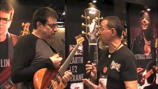 Bass Musician Magazine NAMM 2014  Jeff Berlin [upl. by Aarika]