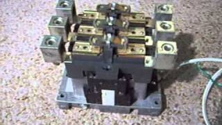 200 Amp threepole SiemensAllis contactor in action [upl. by Aaberg]