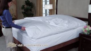 How To Protect Your Feather Bed  DOWNLITE [upl. by Ecydnarb]