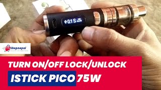 How to Turn LockUnlock Feature OnOff on iStick Pico [upl. by Etta964]