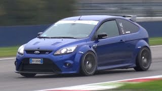 LOUD Ford Focus RS Mk2 w External Wastegate amp Screamer Pipe  Sound On Track [upl. by Chaney]