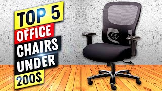 Best Office Chair Under 200 2022  Top 5 Office Chairs Under 200 [upl. by Ttenneb]