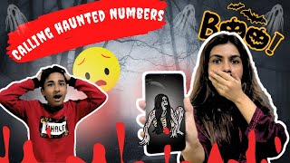 Calling HAUNTED numbers YOU should NEVER call  Scary  kainatsvlog [upl. by Anay744]