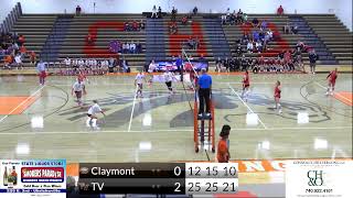 2024 Varsity Volleyball Claymont vs TV [upl. by Enrobso]