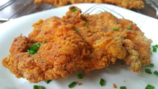 KFC style crunchy chicken Double Crunch Chicken Breasts  By Mind Blowing Cooking [upl. by Sidnala]