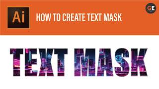 Adobe illustrator  How to create text mask  Graphix Edumentor viral [upl. by Lory]