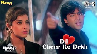 Dil Cheer Ke Dekh  Jhankar  Kumar Sanu  Divya Bharti  Kamal Sadanah  Sad Love Song [upl. by Glen]