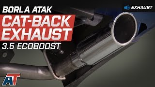 20152016 F150 Borla ATAK CatBack Exhaust 35L EcoBoost Sound Clip amp Install [upl. by Aillicsirp865]