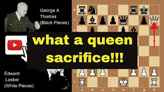 Edward Lasker vs George A Thomas 1912  Lasker vs Thomas London 1912  Chess [upl. by Hamilah]