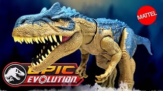 2023 Mattel Jurassic World Epic Evolution Ruthless Rampage Allosaurus Review [upl. by Lavine]