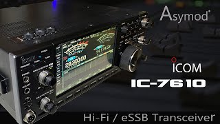 Todds Asymod IC 7610 Hi Fi Asymmetrical AM amp eSSB Transceiver [upl. by Barthol]