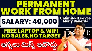 Permanent Work From Home Jobs  Package48 to 51 LPA  Online Work At Home  VtheTechee [upl. by Quill810]