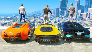 GTA 5 Stealing Super Cars with Franklin 5 GTA 5 Stealing Expensive Cars [upl. by Moor]