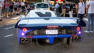 The EPIC Monaco Supercar Nightlife 2018 2 Chiron LaFerrari Carrera GT MC12 F12 TDF [upl. by Kaete]