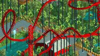 Alton Towers and Thorpe Park on Rollercoaster Tycoon 2 [upl. by Aloel]