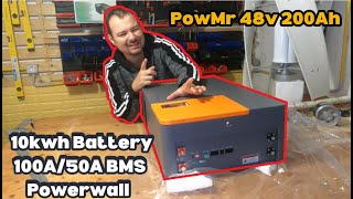 Review and Test 2023 Battery 48v 10kwh 20ah 15s Powmr [upl. by Aniras]