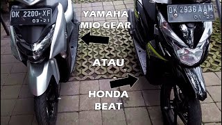 YAMAHA MIO GEAR VS HONDA BEAT [upl. by Ainahpets]