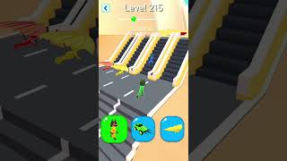 ShapeShifting 2 GAMEPLAY Level No 215 Walkthrough  New Update Car Racing Shorts ShapeShifting [upl. by Kast]