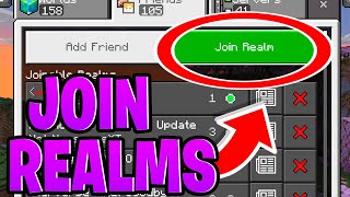 How To Join Realms In Minecraft Bedrock 2024  Android IOS Windows Xbox PS5 [upl. by Akiemahs]