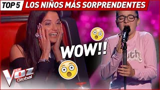 Los niños MÁS SORPRENDENTES de La Voz Kids [upl. by Dannica]