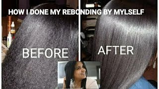 How to do yourself permanent straightening at home with loreal extenso cream [upl. by Aihseyt]