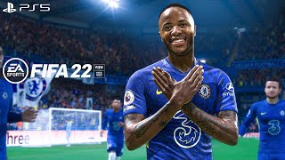 FIFA 22 PS5  Chelsea Vs Arsenal Ft Raphinha Gabriel Jesus Sterling  4K Gameplay [upl. by Lenehc]