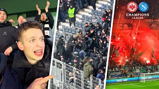 ENGLISH FAN EXPERIENCES FRANKFURT ATMOSPHERE vs NAPOLI [upl. by Zilber612]