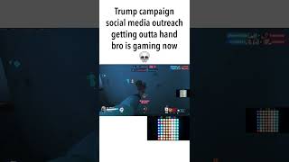 TRUMP trying to get the GAMER vote now 😂 overwatch2 overwatchclips [upl. by Scribner]