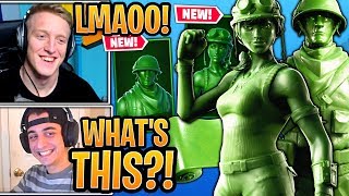 Tfue amp Streamers React to NEW quotTOY TROOPERquot amp quotPLASTIC PATROLLERquot Skins  Fortnite Moments [upl. by Yebloc]