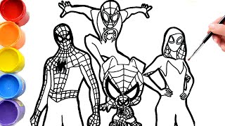 🔴🔴 Drawings of marvels SPIDERMAN Across The Spiderverse  Miles morales [upl. by Adneram]