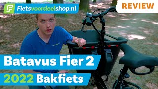 Batavus Fier2 bakfiets  Fietsvoordeelshopnl Product Review [upl. by Nywnorb725]