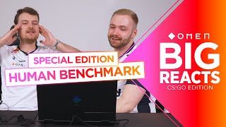 HUMAN BENCHMARK SPECIAL EDITION  CSGO vs BIG Valorant  Presented by OMEN [upl. by Sillek]