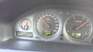 Volvo XC70 D5 AWD 220km 510nm 0  100 kmh Acceleration 86 s [upl. by Aneelahs]