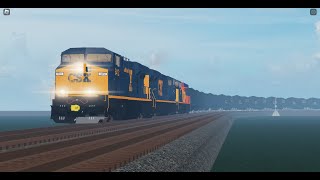 CSX Coal train highballs threw Lynx Central Nice K5LA [upl. by Eimoan]