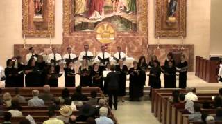 quotKyriequot SATB polyphony from Viadanas Missa quotLHora Passaquot by the Latin Schola 2012 [upl. by Ennaeiluj]