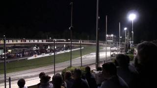 ISMA Supermodifieds at Lee USA Speedway Heat Race 1 [upl. by Niltiac448]