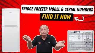 How to find your model number amp serial number on a Fridge Freezer [upl. by Ycnan]