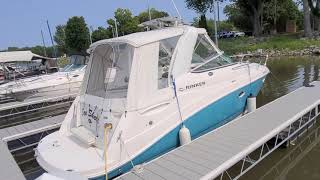 Rinker 260 Express Cruiser 2008 350 Mag MerCruiser AirHeat Windlass GPS Trailer Clean [upl. by Slayton]