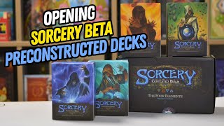 Sorcery  Contested Realms Beta Preconstructed Decks  OPENING [upl. by Seilenna212]