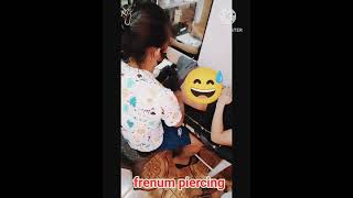 frenum piercing  unting review at bakit nga ba nag papabutas sa private part [upl. by Ebneter]