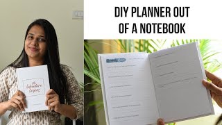 DIY Planner Out of A Notebook  Easy and Affordable Planner DIY [upl. by Aynahs]