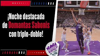 ¡Increíble eficiencia de Domantas Sabonis en triunfo de los Sacramento Kings [upl. by Burd]