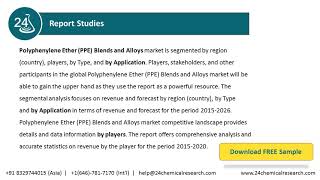 Polyphenylene Ether PPE Blends and Alloys Market Insights Forecast to 2026 [upl. by Nightingale]