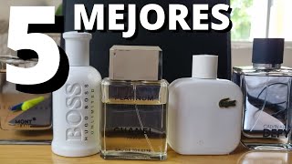 🖐5 MEJORES PERFUMES HOMBRE LIMPIO [upl. by Nadya]