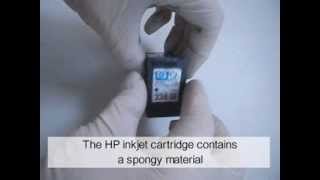 HP Black Inkjet Cartridges Refill Instructions [upl. by Juline712]