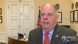 OneonOne Interview with Governor Hogan on Joel Fitzgerald withdraw as BPD Police Commissioner [upl. by Imit712]