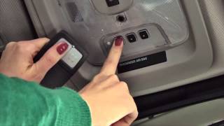 GMC Acadia Crossover SUV How To Program The Universal Home Remote System [upl. by Ahcsap]