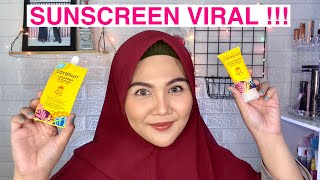 CARA MENGGUNAKAN SUNSCREEN YANG BENAR  REVIEW CARASUN SUNSCREEN VIRAL  SEMINGGU PEMAKAIAN [upl. by Imot]