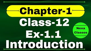 Introduction Chapter1  Relation amp Function  Class 12 Math Chapter1  Chapter1 Class12 Nexa Classes [upl. by Raskind]